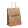 wholesale printed paper shopping bag with custom business logo - print detail view