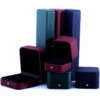luxury PU leather jewelry set box for necklace bracelet stud earrings ring view 3