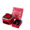 luxury rose drawer jewelry gift box with tote bag - custom logo option