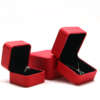 luxury PU leather jewelry ring box for retail gift display view 5