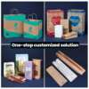 eco recyclable kraft paper bag with logo for shopping food clothing groceries view 4