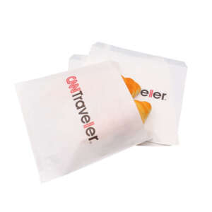 Custom white translucent glassine paper bag for small products, stationery, cookies, jewelry and lightweight retail packa...