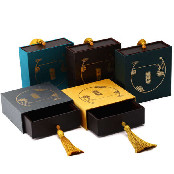 Open square jewelry box showing soft interior layout