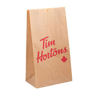 biodegradable printed kraft food bag for cookies bread popcorn view 2