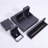 black printed cardboard jewelry gift box for necklace bracelet ring - gift packaging