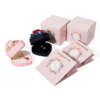 heart shaped flower jewelry gift box with packaging - product presentation