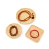 solid wood square round empty display tray for ring bracelet pendant view 6