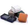 elegant PU leather jewelry packaging box for ring necklace bracelet view 3