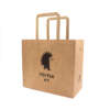 Wholesale multiwall brown kraft shopper bag for custom paper bag orders
