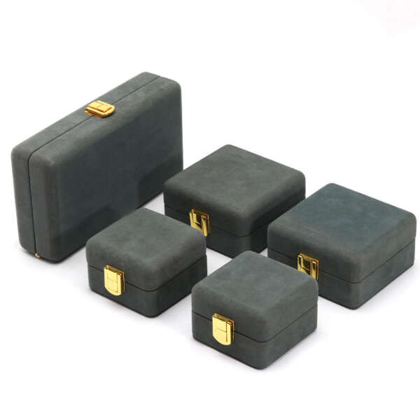 luxury wooden jewelry packaging box for necklace bracelet ring view 6