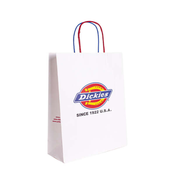 Printed brown kraft beauty clothes gift bag for branded packaging orders