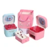 Valentine immortal rose drawer jewelry box for earrings pendant - detail view