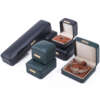 leather jewelry gift display box for bracelet necklace ring earrings - retail presentation