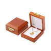 Custom jewelry packaging box with wood color finish