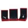 Retail embossed jewelry packaging box for ring display
