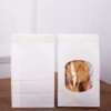 food grade brown kraft paper brown kraft tin tie nuts paper bag with logo printing detail