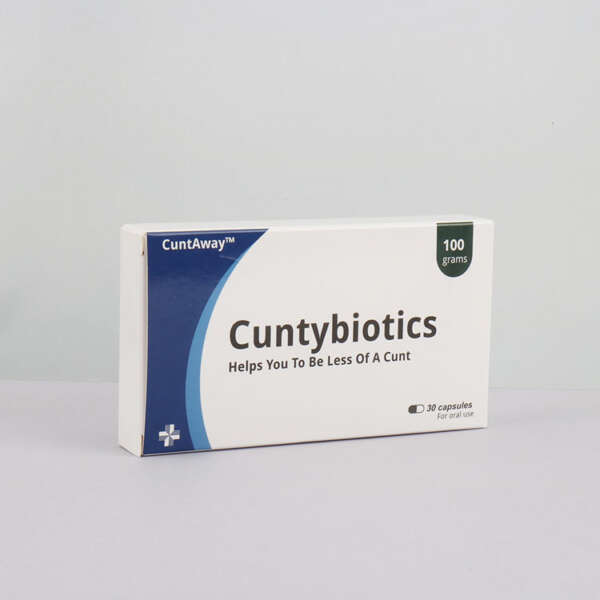 novelty health product drink medicine paper card box - retail presentation