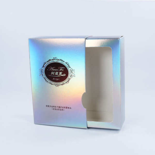 custom printed retail product packaging paper box - front view