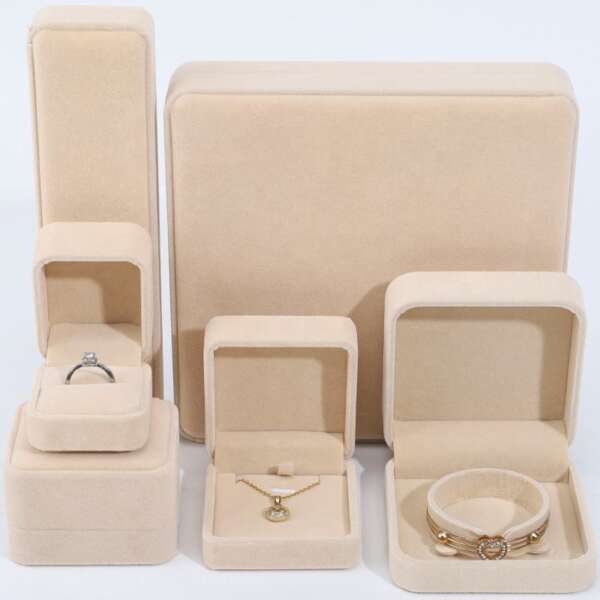 luxury jewelry gift display box for necklace bracelet earrings ring - front view