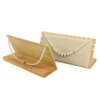 Beige chain plate for custom jewelry display