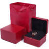 flip leather travel watch box with matching tote bag - gift packaging