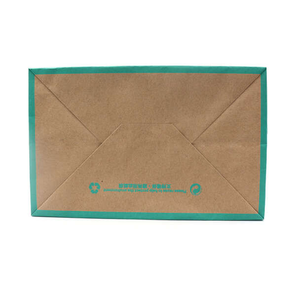 recycled brown kraft shopping craft paper bag view 5