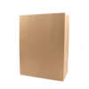 Printed food grade brown kraft SOS bag for branded paper packaging