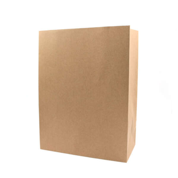Printed food grade brown kraft SOS bag for branded paper packaging