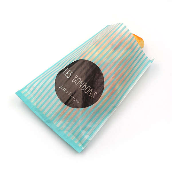 mini glassine kraft bread cake Christmas packaging bag view 4