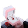 Square rose flower jewelry gift box for necklace