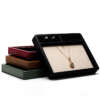 PU leather rounded corner jewelry display tray for rings earrings pendants