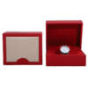 clamshell luxury watch box with custom material packaging - custom logo option