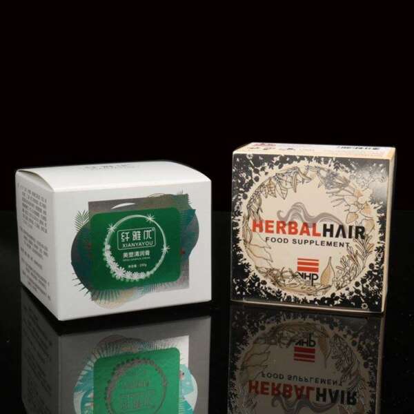 luxury folding paper box for baby and medicine product packaging - detail view