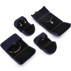 pearl wedding jewelry storage box for bracelet necklace earring ring - open display view