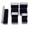 gold high grade leather jewelry gift box for bracelet necklace watch ring view 1