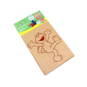 custom square bottom kraft candy paper bag with flexo print view 2