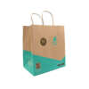 recycled brown kraft shopping craft paper bag view 1