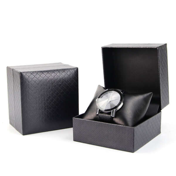 High gloss custom logo paper smart watch box
