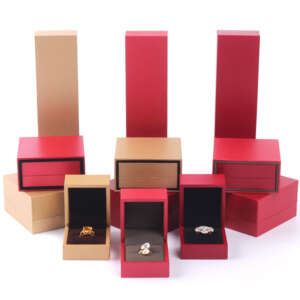 custom cardboard jewelry storage box for bracelet necklace ring view 1