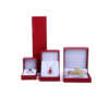 colorful paper jewelry packaging box with logo for necklace bracelet ring earrings - detail view