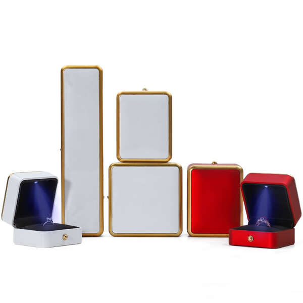 LED jewelry organizer box with light for bracelet necklace earrings ring - product presentation