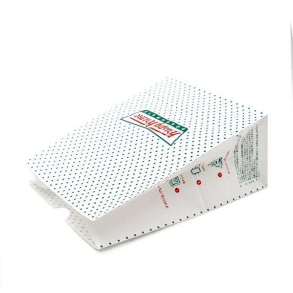recyclable kraft flower food paper bag showing flexo printing, flower packing style and custom sizing