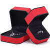 high-end custom logo leather jewelry box for necklace earrings - gift packaging