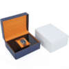 PU leather watch case gift packaging box with jewelry display - product presentation