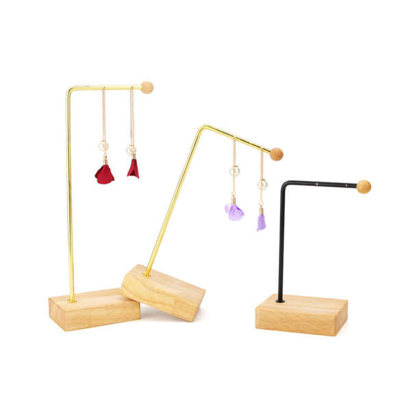 Retail stud earring props for boutique counter presentation