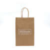 eco recycled kraft takeaway paper bag with handles for food packaging - bulk packaging use