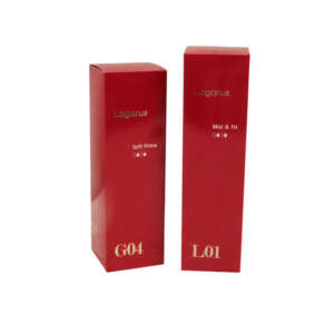 red custom skin care printed logo cardboard paper box - open display view