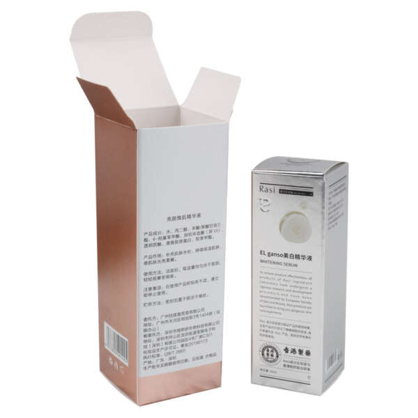 high quality skin care set cosmetic paper box with logo - front view