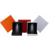 black rimmed LED ring jewelry organizer box with logo view 4
