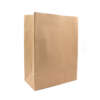 Custom food grade brown kraft SOS bag for food service, bakery, snacks, takeaway and recyclable packaging